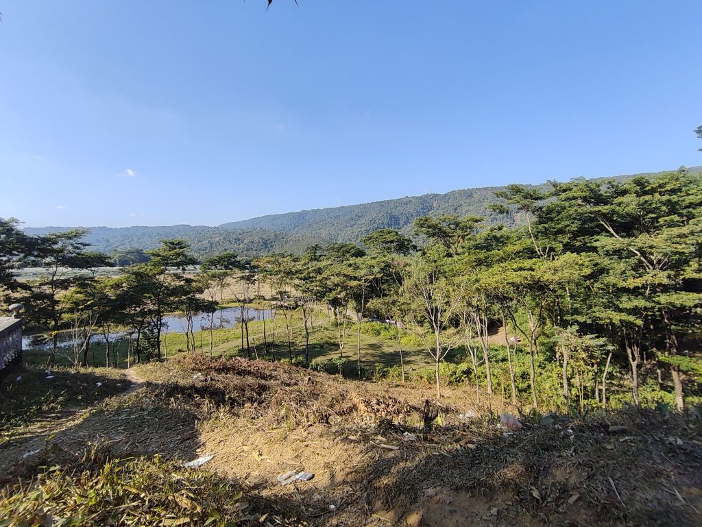 Arrival at Jaintia Hill Resort, Jaflong — nature welcoming the team.