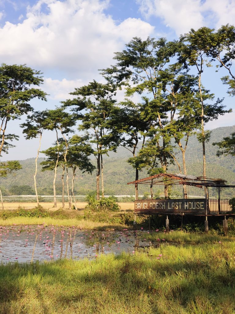 Arrival at Jaintia Hill Resort, Jaflong — nature welcoming the team.